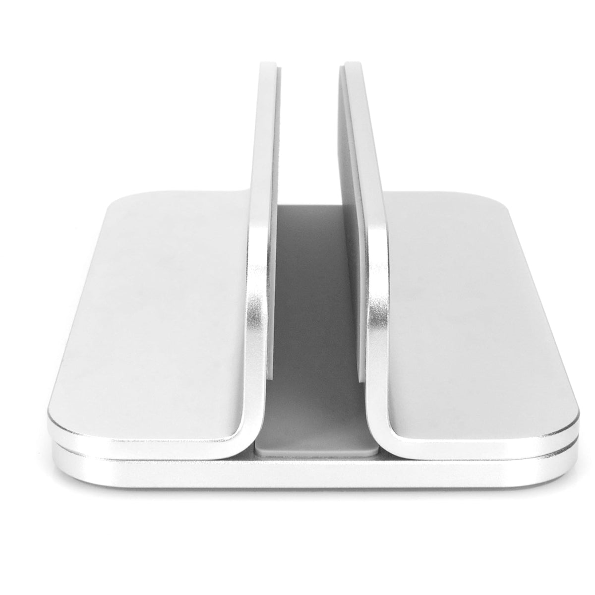 Digitus vertical notebook stand - variable size 7.7-40 mm - anti-slip pads - silicone pads inside - timeless aluminium design - 10kg load capacity - image 2