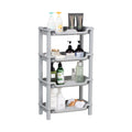 Qualiware 4-Tier Shower Caddy | Rustproof Plastic Corner Storage Shelf