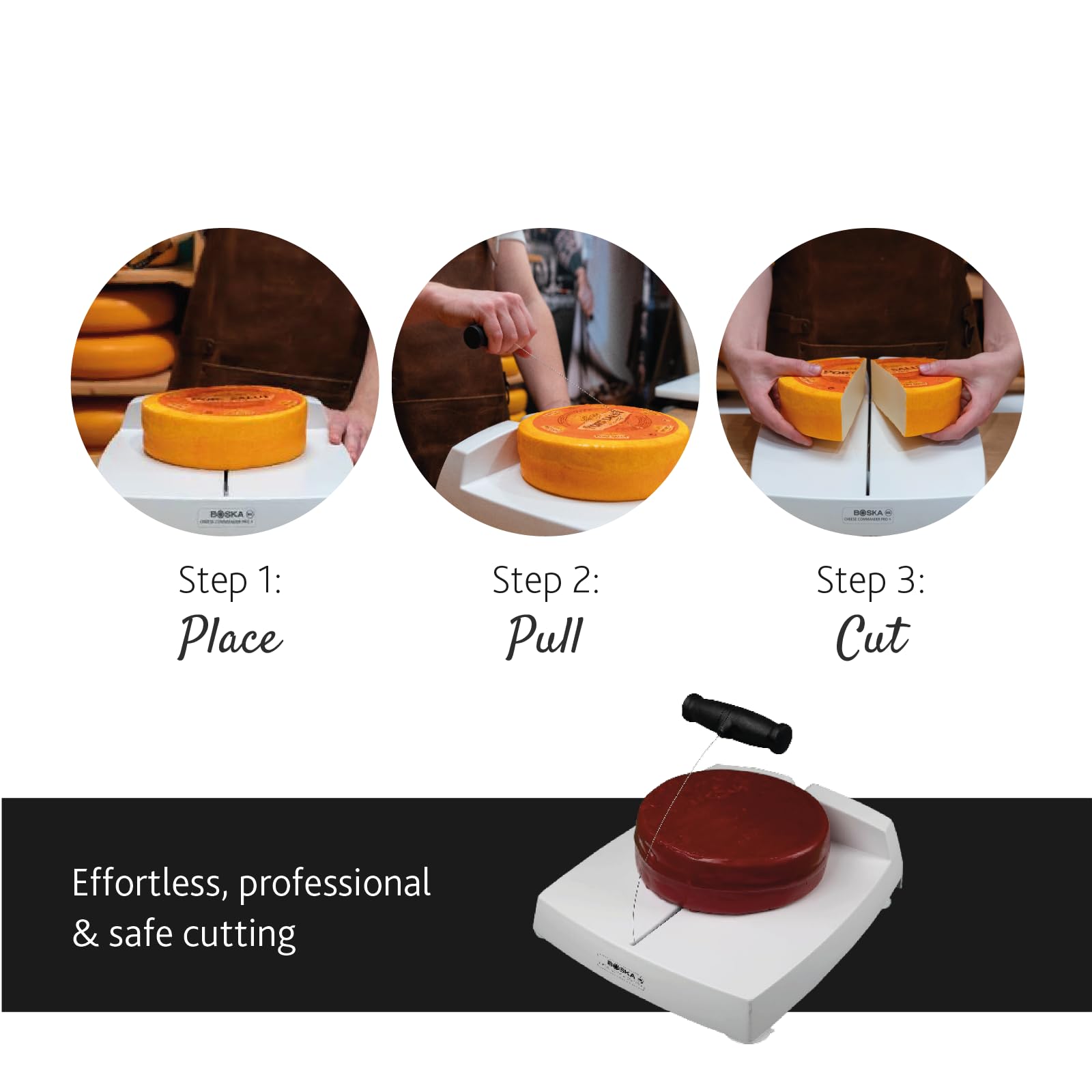 Boska Cheese Commander Pro+ | NSF Certified Professional Wire Slicer