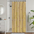 Zen Yellow Bamboo Shower Curtain | Waterproof Polyester Fabric