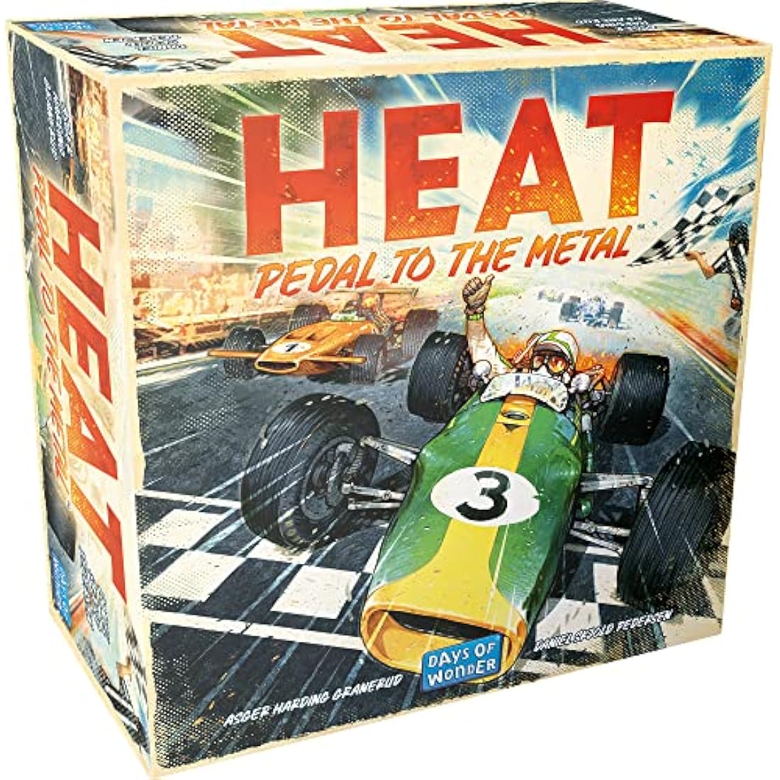 Days of Wonder Heat: Pedal to the Metal Racing Board Game - 1-6 Players