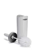 Croydex Anti-Bacterial Toilet Brush and Holder - White/Grey Plastic