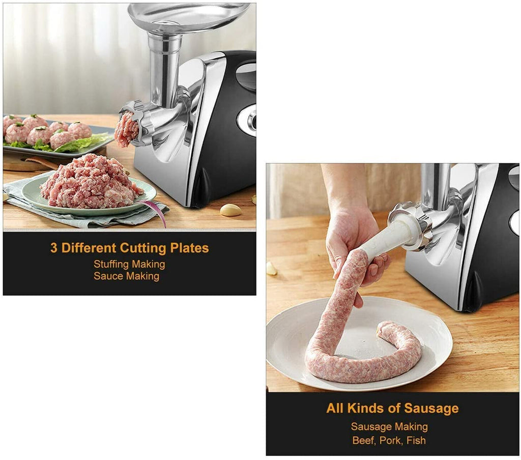 IMURZ Electric Meat Grinder – 2800W Household Sausage Maker & Mincer