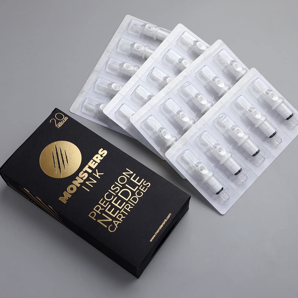 Monsters Ink 27 Round Curved Magnum Tattoo Needle Cartridges | 0.30mm