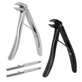 Jolof Store Long Handled Toenail Clippers for Seniors - 2pc Set for Thick Nails