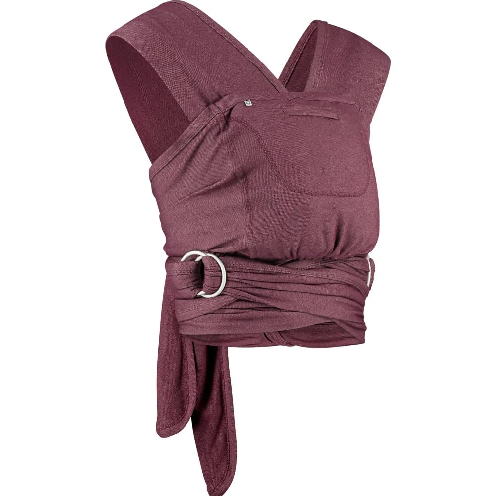 Caboo Original Baby Carrier Sling – Burgundy Cotton Blend Wrap