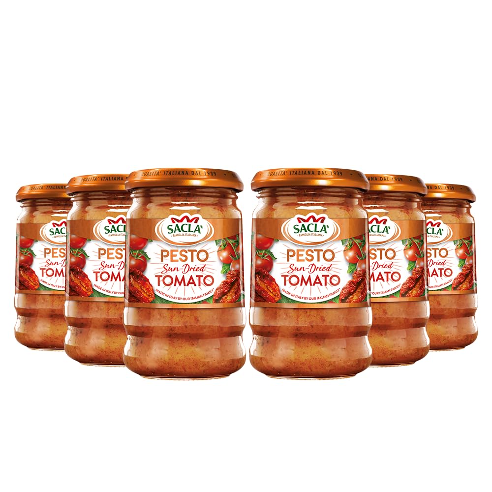 Sacla Sun-Dried Tomato Pesto – Authentic Italian Pasta Sauce - 190g