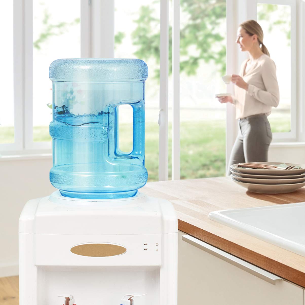 CLISPEED 5L Water Bottle – Food Grade Reusable Jug with Handle