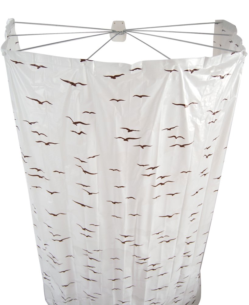 RIDDER Shower Curtain – 100% PEVA Waterproof Beige – 210x170 cm