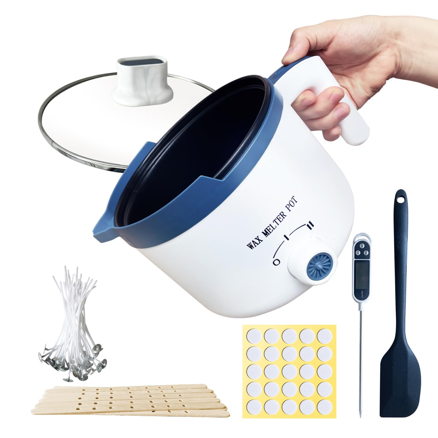 Ksedcon Electric Wax Melter for Candle Making – Non-Stick Melting Pot Kit