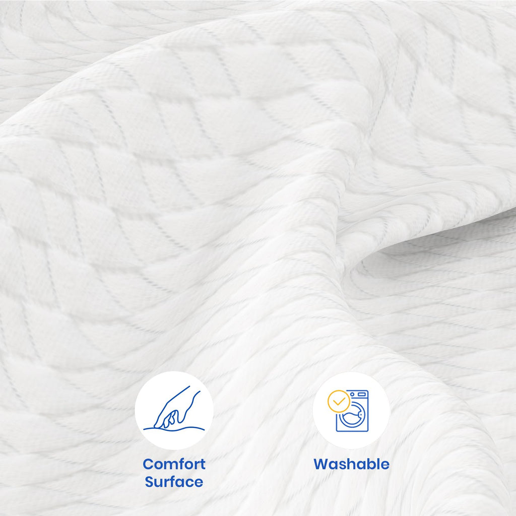 WOWTTRELAX 3 Inch Memory Foam Mattress Topper | Single Dual-Layer Pad