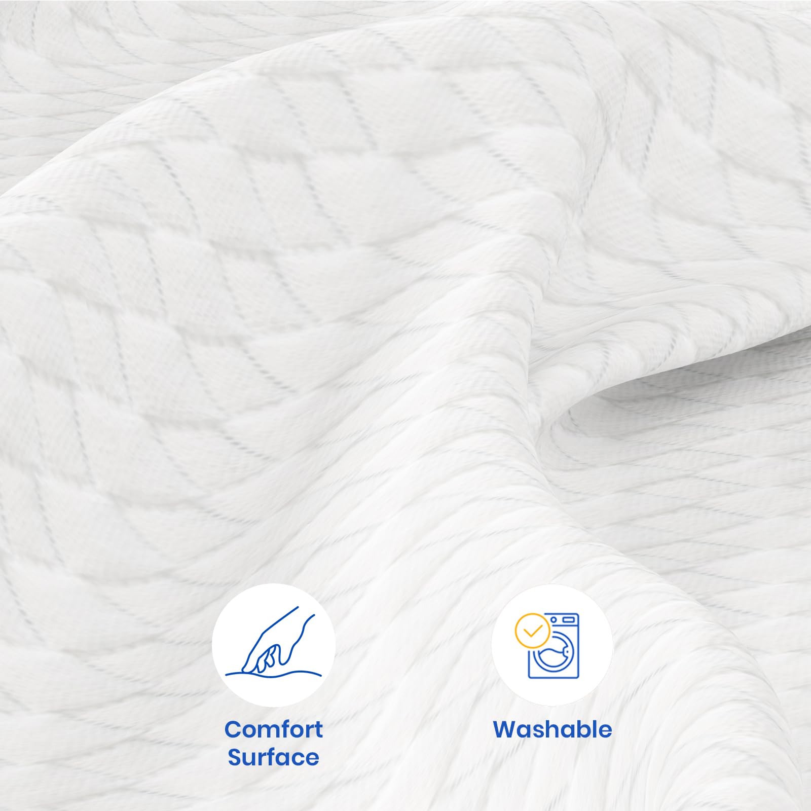 WOWTTRELAX 3 Inch Memory Foam Mattress Topper | Single Dual-Layer Pad
