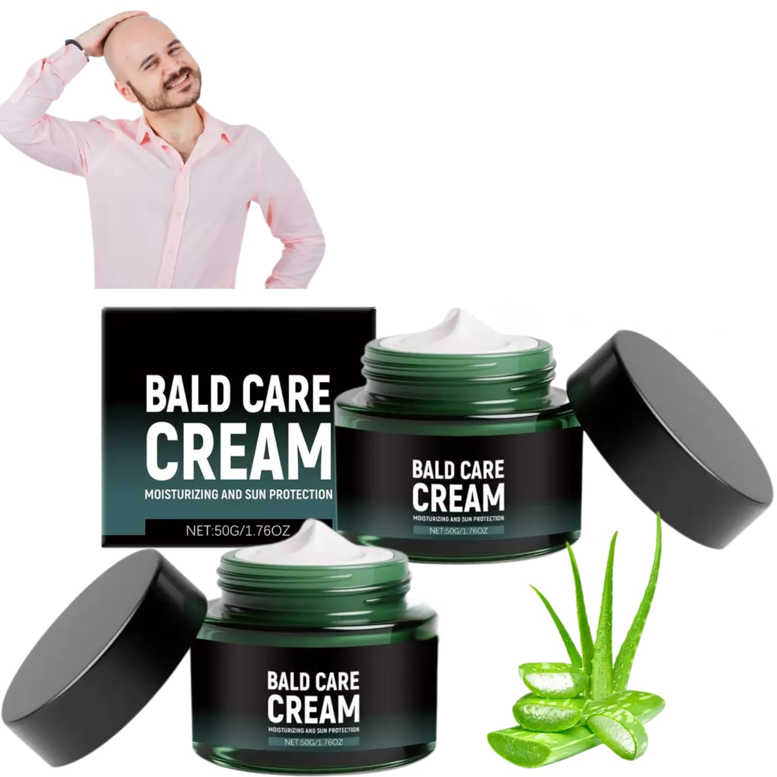 BALD CARE Mattifying Scalp Moisturiser with SPF 25 - 2 Pack