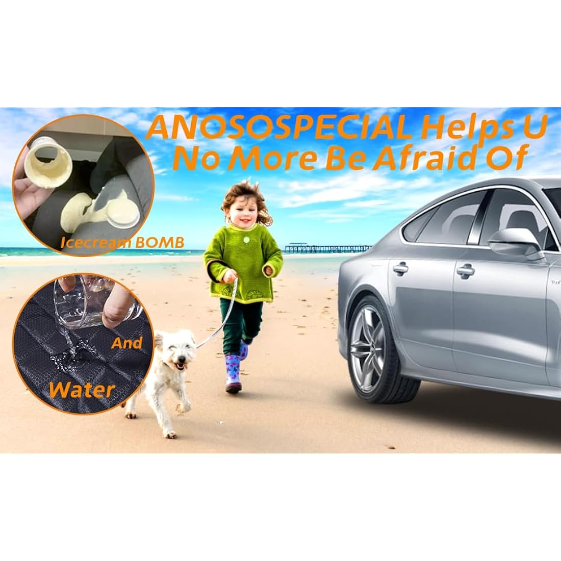 Dog Car Seat Cover | Waterproof Back Seat Protector, XL Black