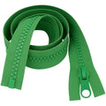 30" 76cm Bright Green Chunky Zip - Heavy-Duty Open-Ended Separating - image 1