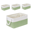 SOCOHOME Fabric Storage Box, Small Storage Basket with Handles for Shelves Toy, Wear-Resistant and ReinforcedS, 4 Pack - image 1