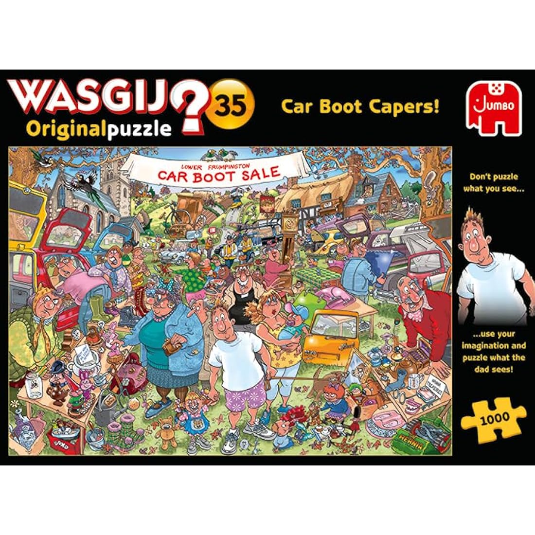 Wasgij Original 35 Car Boot Capers 1000 Piece Jigsaw Puzzle for Adults