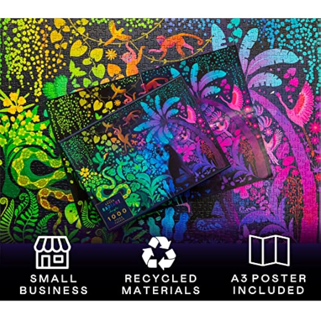 Elena Essex 1000 Piece Jigsaw Puzzle for Adults | Radiant Jungle Art