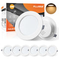 ALUSSO 9W Ultra Slim LED Downlights - 3000K Warm White IP44 (6 Pack)