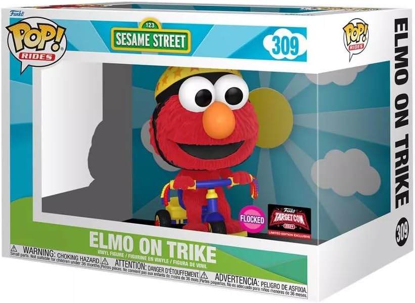 Funko POP Rides: Sesame Street Elmo on Trike Flocked Vinyl Figure
