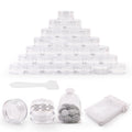 SumDirect 100Pcs 5g Clear Cosmetic Jars | Empty Sample Pots for Travel
