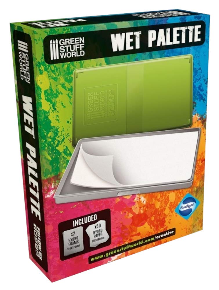 Green Stuff World Antibacterial Wet Palette for Miniature Painting