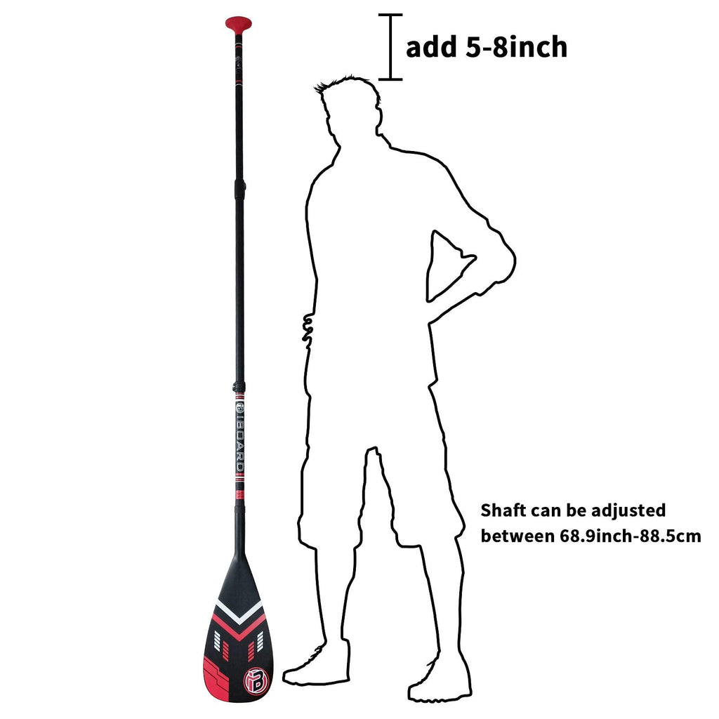 iBOARD Carbon Fiber SUP Paddle | 3-Piece Adjustable Kayak Paddle