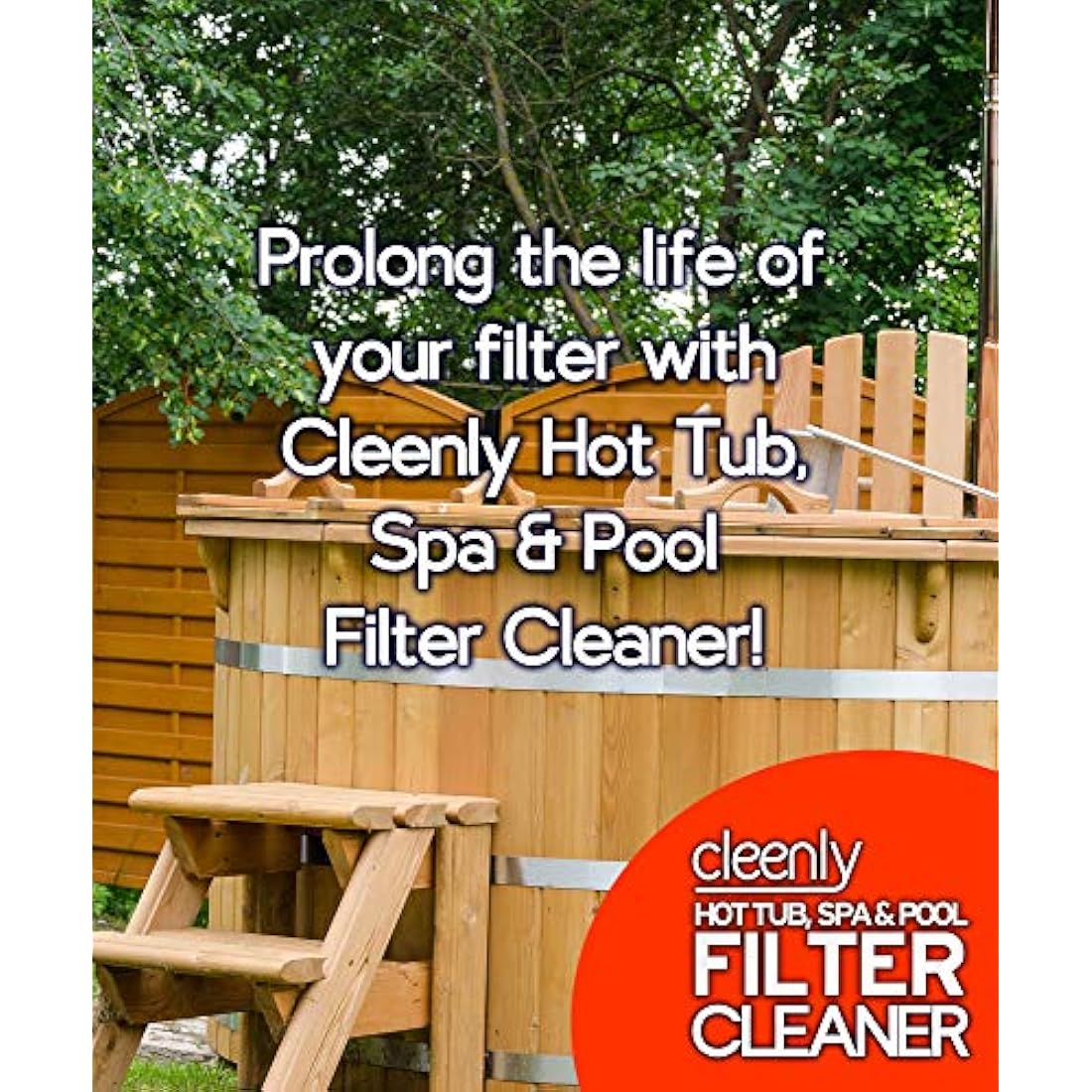 Cleenly Hot Tub Filter Cleaner – Pool & Spa Degreaser Solution (5L)