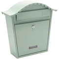 Burg-Wachter Classic Steel Post Box – Chartwell Green Wall Mailbox