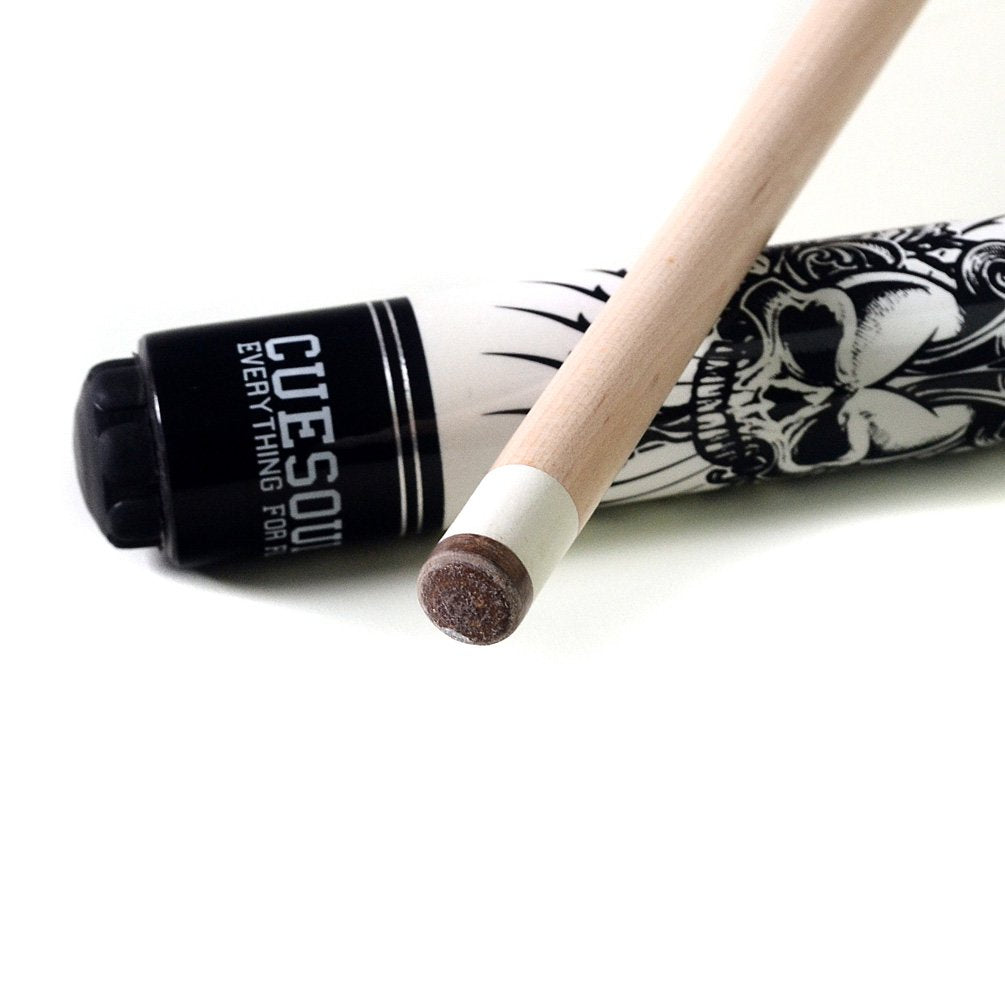 CUESOUL ROCKIN 58" 21oz Maple Pool Cue Stick Set with Irish Linen Wrap