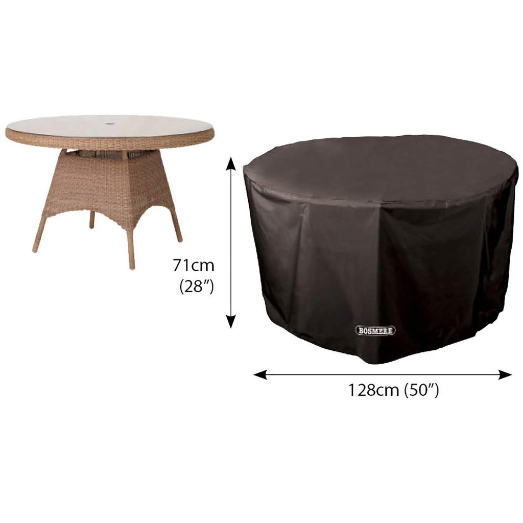 Bosmere Protector 6000 Circular Table Cover - Waterproof 600D, Black