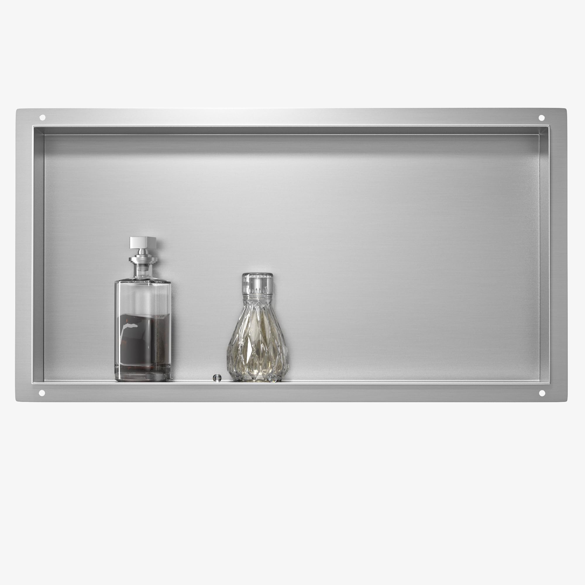 Bernkot Wandnische Edelstahl 60x30x10cm – Randlose Duschnische