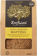 Zaytoun Organic Hand-Rolled Giant Couscous Maftoul - 200g (Pack of 4)