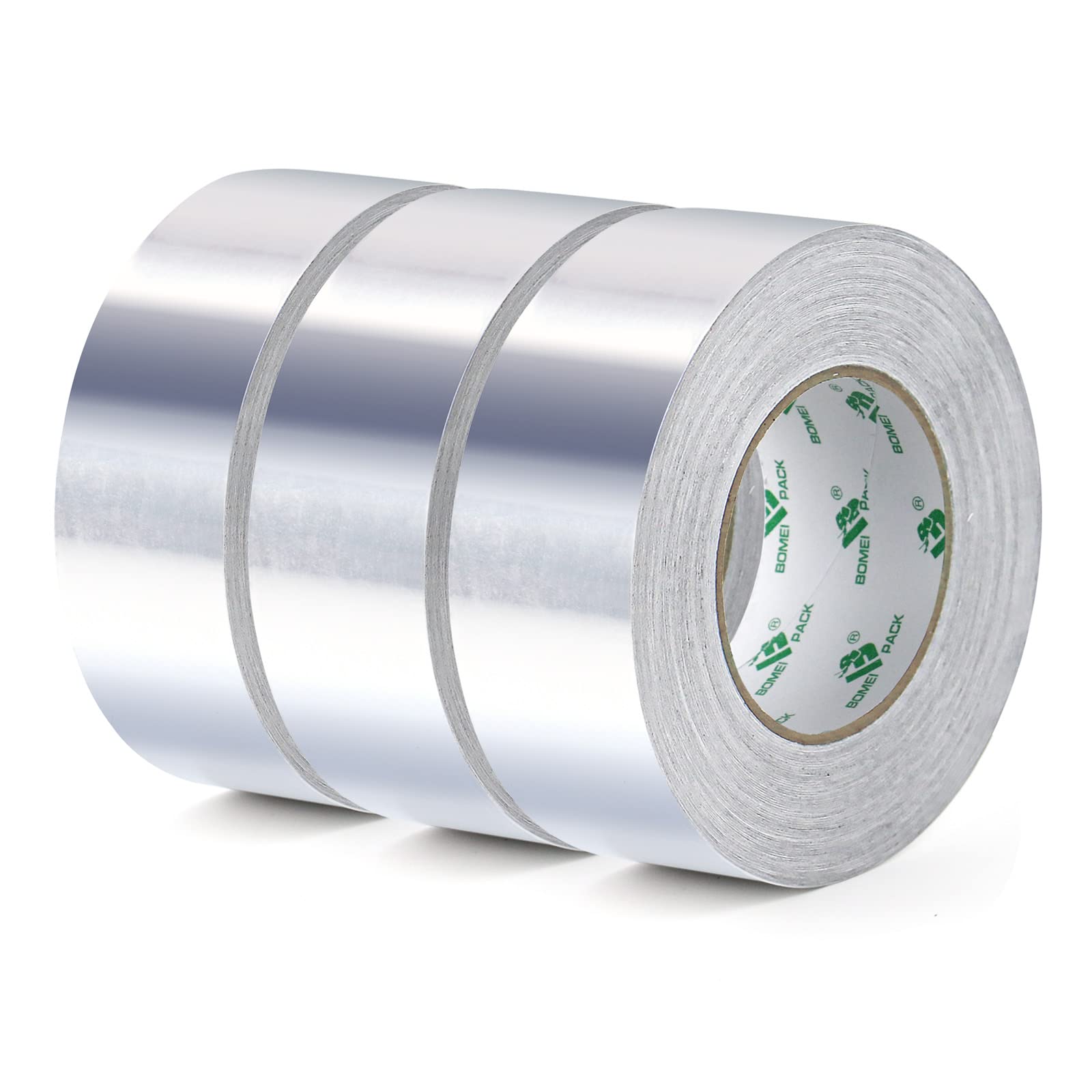 BOMEI PACK Aluminum Foil Tape – 3 Rolls Heat Resistant HVAC Duct Tape