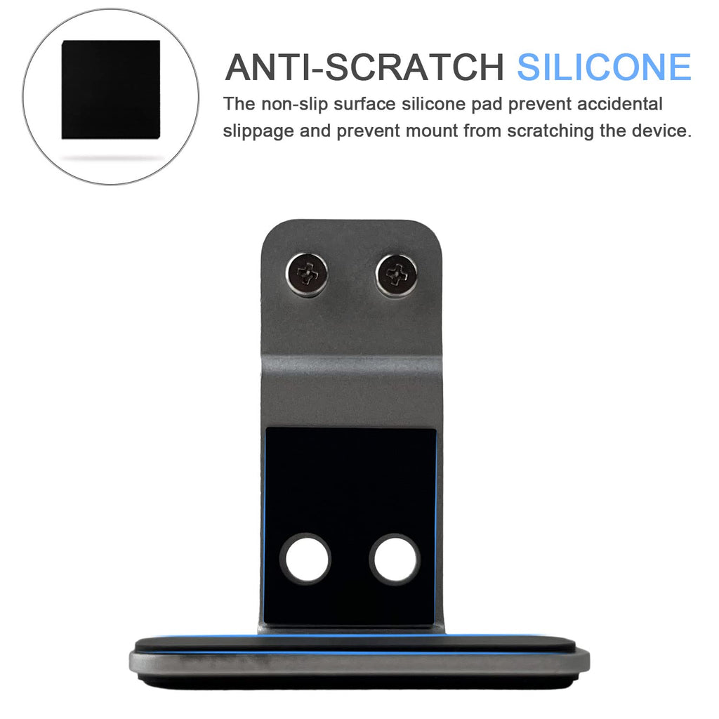 JEMACHE Under Desk Laptop Extra Mount, Metal Extra Holder Accessories for Triple or 4 Laptop Version Silver - image 4
