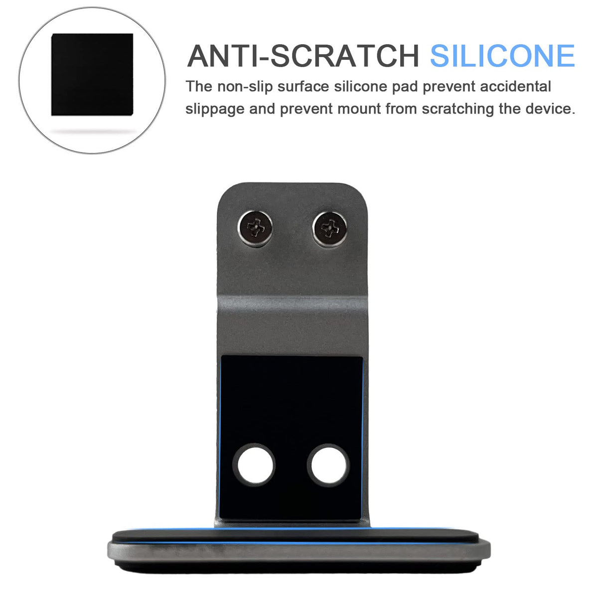 JEMACHE Under Desk Laptop Extra Mount, Metal Extra Holder Accessories for Triple or 4 Laptop Version Silver - image 4