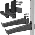 Kipika Safety Spotter Arms & J-Hooks for 2x2 Power Racks | Steel Barbell Holders