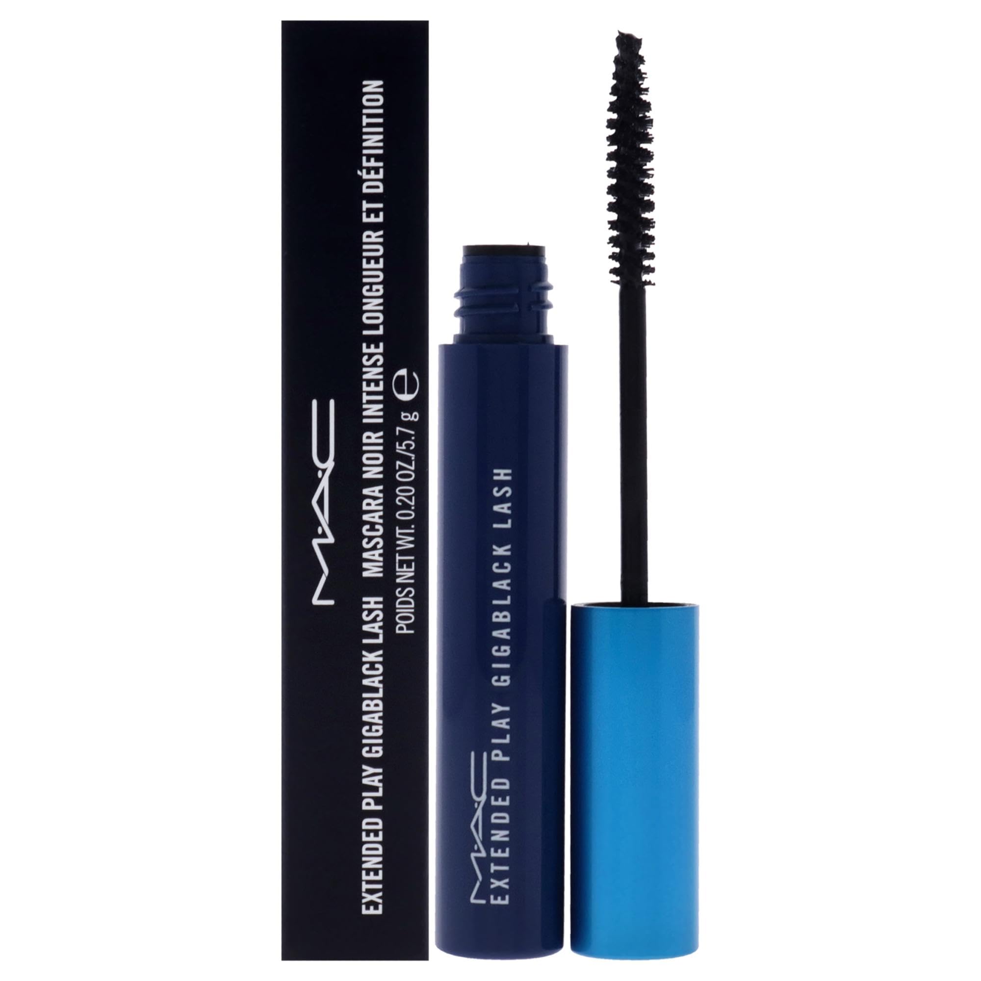 MAC Extended Play Gigablack Lash Mascara – Smudge-Proof Black, 5.7g
