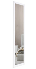 Jolof Store Full Length White Wooden Wall Mirror - 35x110cm
