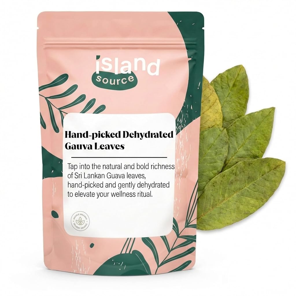 Island Source Guava Leaf Herbal Tea – 50g Whole Sri Lankan Leaves