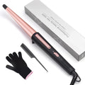 JAETON Ceramic Tapered Curling Wand | 13-25mm Hair Curler - Rose Gold