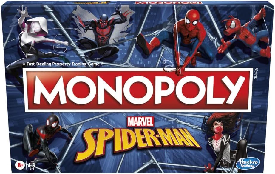 Monopoly: Marvel Spider-Man Edition Board Game for Kids by Snaps