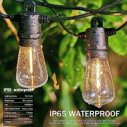 30M Outdoor Festoon Lights | IP65 Waterproof 32 LED Bulbs