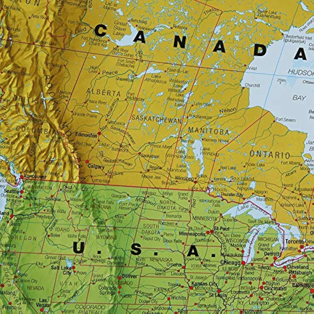 Maps International 2025 World Wall Map | Laminated Political Poster
