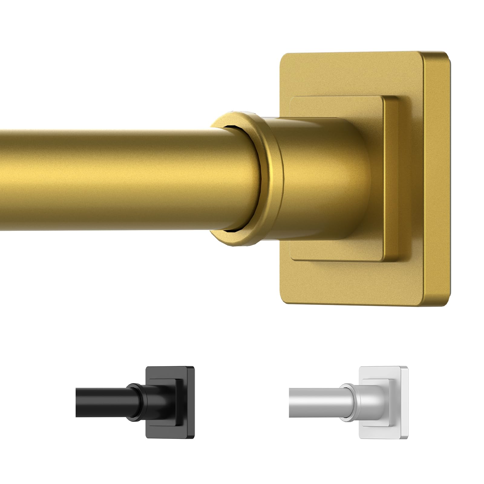 Uiosanrt Gold Shower Curtain Rod | 31-68" Adjustable Tension Rod