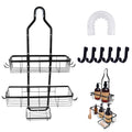 HMIEPRS 3-Tier Hanging Shower Caddy – Rustproof Black No-Drill Organizer