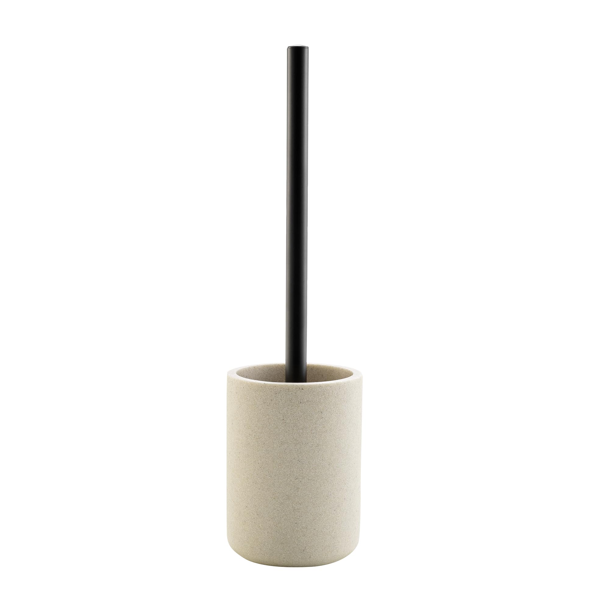 Douceur d'Intérieur Polyresin Toilet Brush – Sand Granite Finish