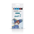 Copic Ciao Manga 2 Marker Set – 5+1 Alcohol Brush Pens with Multiliner