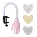 Deciniee Acrylic Nail Practice Hand – Flexible Training Tool with 300 Tips