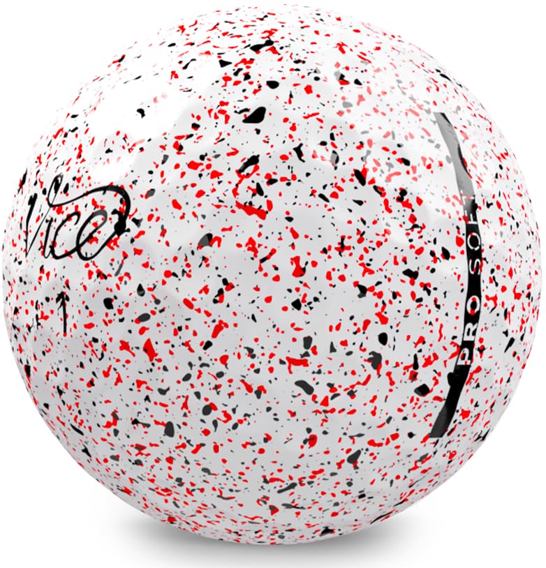 Vice Golf Pro Soft Drip Red Golf Balls – 3-Piece Cast Urethane